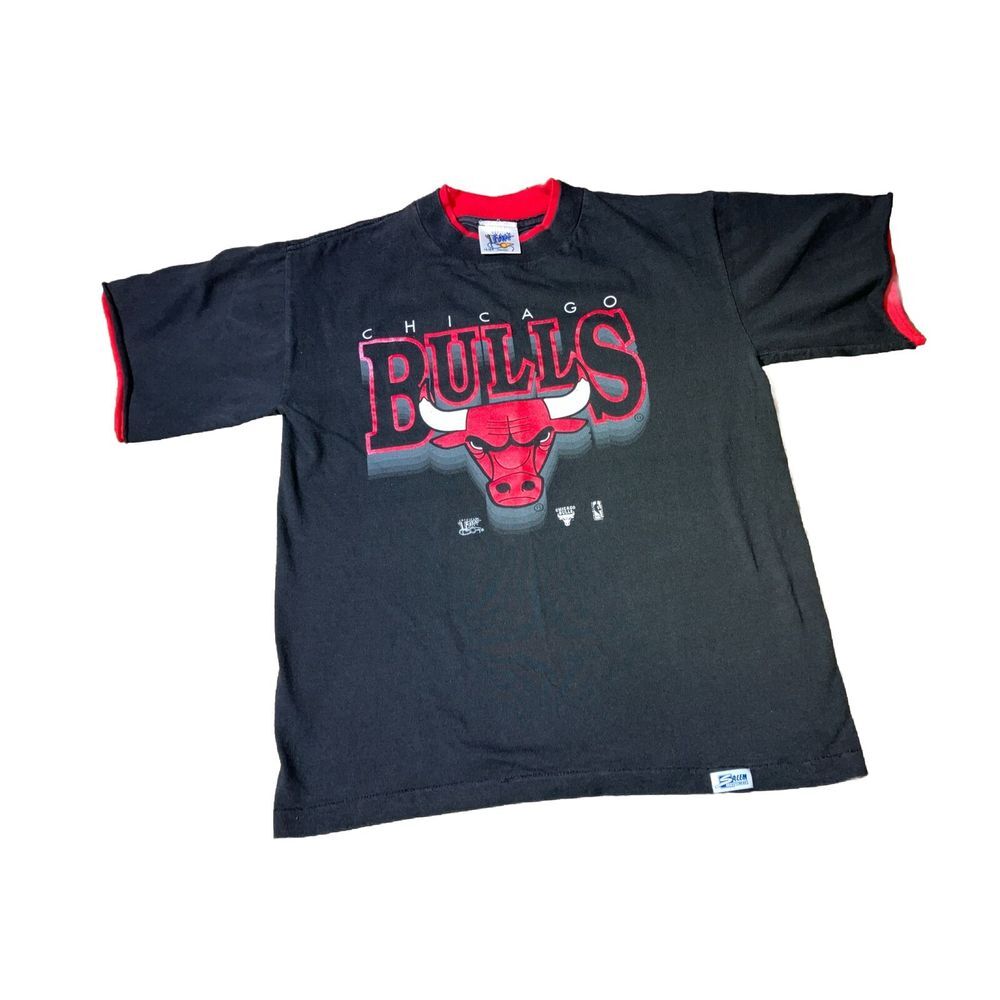 Vintage Chicago Bulls Shirt Youth 14/16 Official Fan Short Sleeve Single Stitch
